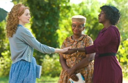 Emma Stone (from left), Octavia Spencer, and Viola Davis in The Help. Photo by Dale Robinette – © DreamWorks II Distribution Co., LLC. All Rights Reserved.