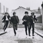 Paul McCartney, John Lennon, George Harrison, and Ringo Starr in "A Hard Day's Night." © 1964 - Walt Disney Studios.