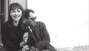 Anna Karina and Jean-Luc Godard