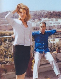 Monica Vitti and Michelangelo Antonioni
