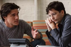 Finn Wittrock (left) and John Magaro in The Big Short