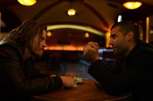 Oscar Isaac and Garrett Hedlund in Mojave.