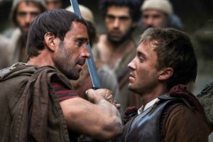 Joseph Fiennes and Tom Felton in Risen