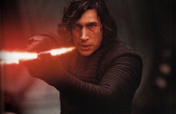 Adam Driver in Star Wars: The Last Jedi