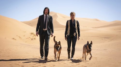 Keanu Reeves and Halle Berry in John Wick: Chapter 3