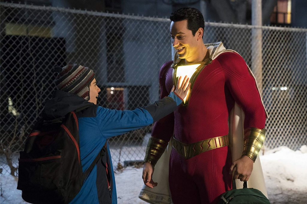 Zachary Levi and Jack Dylan Grazer in Shazam