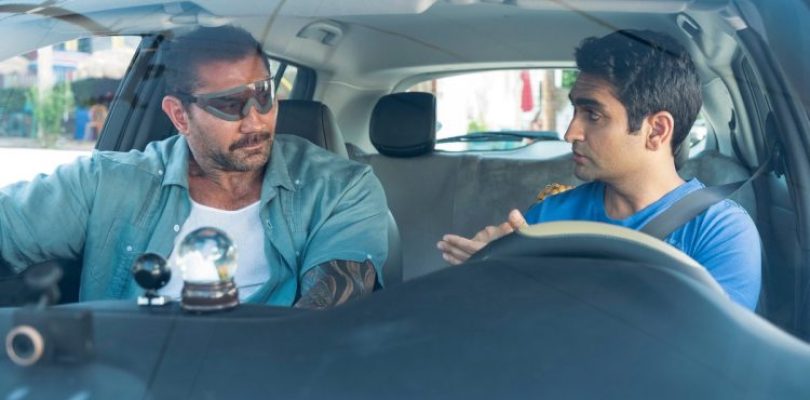 Kumail Nanjiani and Dave Bautista in Stuber