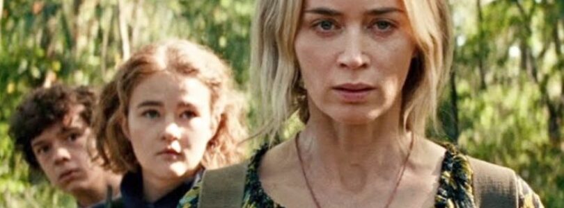 Emily Blunt, Noah Jupe, and Millicent Simmonds in A Quiet Place Part II