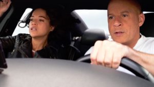 Vin Diesel and Michelle Rodriguez in "F9."