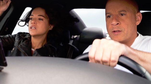 Vin Diesel and Michelle Rodriguez in "F9."
