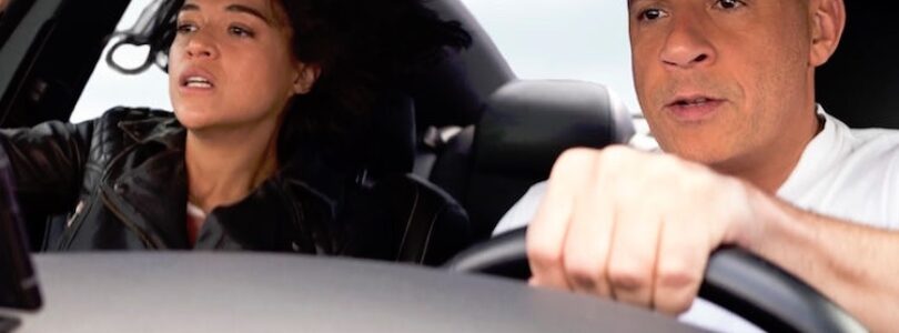 Vin Diesel and Michelle Rodriguez in "F9."