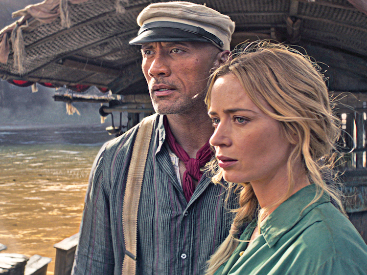 Dwayne Johnson and Emily Blunt in Jungle Cruise