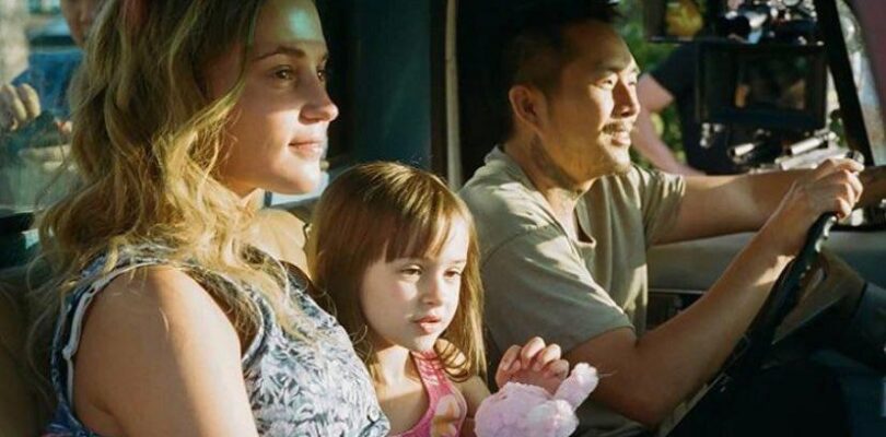 Sydney Kowalske, Justin Chon, and Alicia Vikander in Blue Bayou