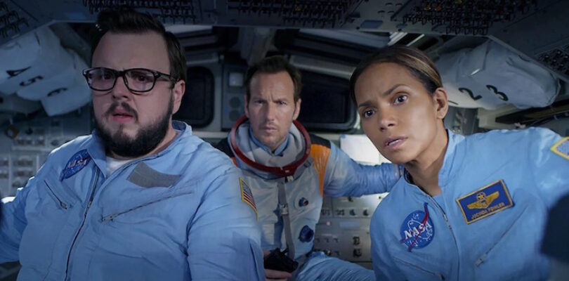 John Bradley, Patrick Wilson, and Halle Berry in Moonfall