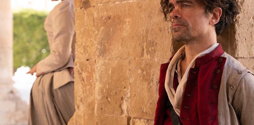 Peter Dinklage and Haley Bennett in Cyrano