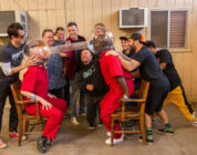 Johnny Knoxville, Ehren McGhehey, Preston Lacy, Sean "Poopies" McInerny, Steve-O, Dave England, Wee Man, Dark Shark, Chris Pontius, Jasper and Nick Merlino in jackass forever from Paramount Pictures and MTV Entertainment Studios.