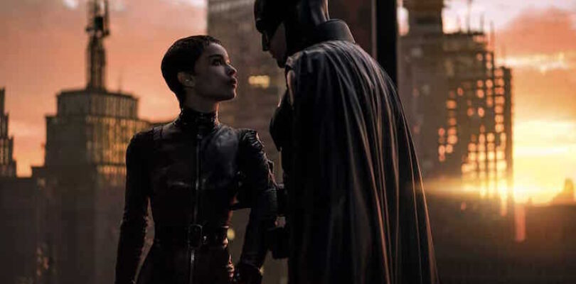 Robert Pattinson and Zoë Kravitz in The Batman