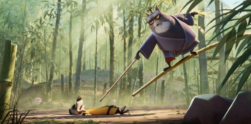 Samuel L. Jackson and Michael Cera in Paws of Fury: The Legend of Hank