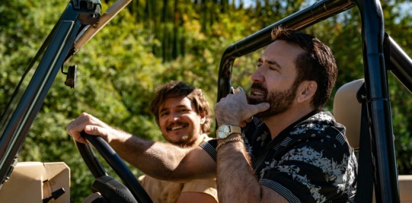 Nicolas Cage (right) and Pedro Pascal in The Unbearable Weight of Massive Talent