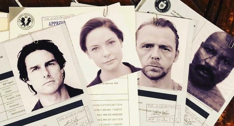 Tom Cruise, Ving Rhames, Rebecca Ferguson, and Simon Pegg in "Mission: Impossible - Dead Reckoning - Part One."