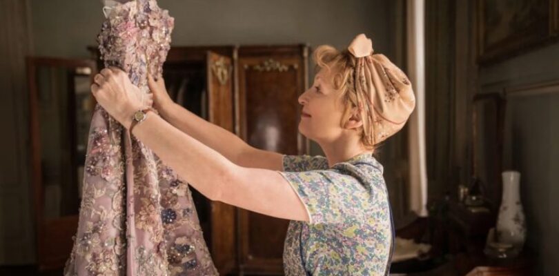 Lesley Manville in "Mrs. Harris Goes to Paris"