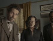 Christian Bale, John David Washington, and Margot Robbie in "Amsterdam"