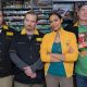 (From left) Trevor Fehrman, Brian O'Halloran, Rosario Dawson, and Jeff Anderson in "Clerks III."