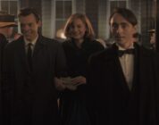 Emma Corrin, David Dawson, and Harry Styles in "My Policeman."