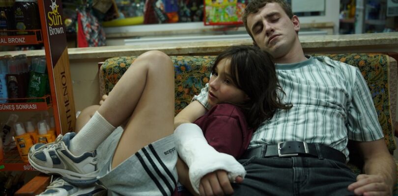 Frankie Corio and Paul Mescal in "Aftersun"