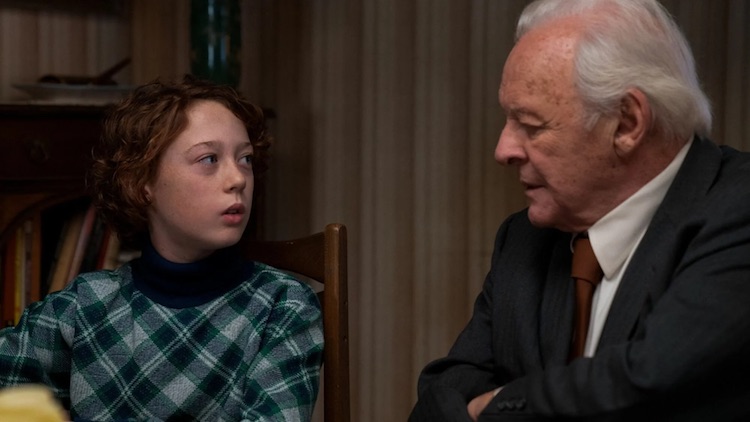 Anthony Hopkins and Banks Repeta in "Armageddon Time"