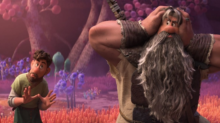 Dennis Quaid and Jake Gyllenhaal in "Strange World"