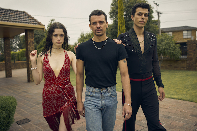 Hattie Hook (from left), Thom Green, and Elias Anton in "Of An Age."