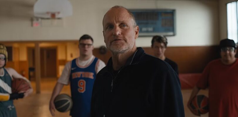 Woody Harrelson, Ashton Gunning, Tom Sinclair, James Day Keith, and Casey Metcalfe in "Champions."