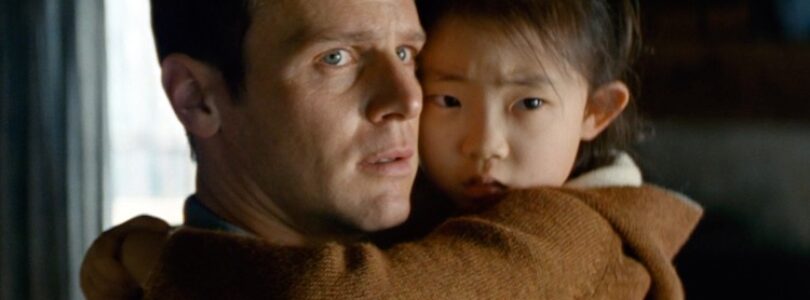 Jonathan Groff and Kristen Cui in "Knock at the Cabin."