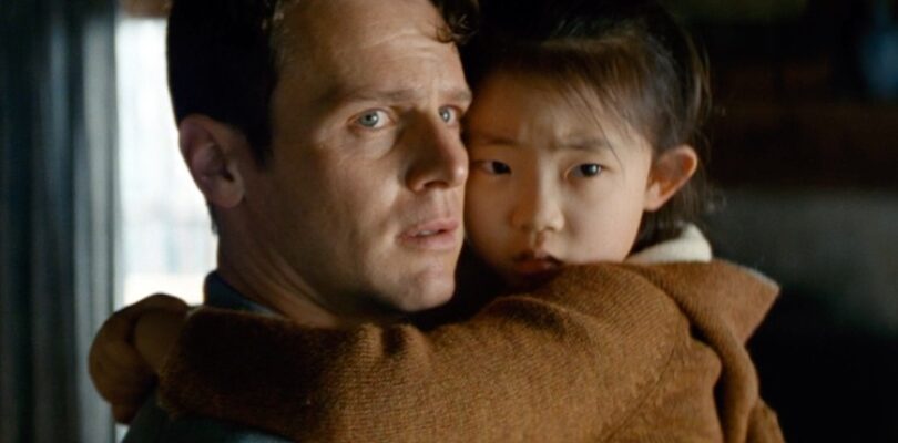 Jonathan Groff and Kristen Cui in "Knock at the Cabin."