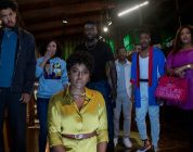 Jermaine Fowler, Sinqua Walls, Antoinette Robertson, Dewayne Perkins, Melvin Gregg, X Mayo, and Grace Byers in "The Blackening."