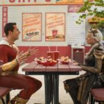 Helen Mirren and Zachary Levi in "Shazam! Fury of the Gods"