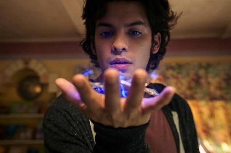 Xolo Maridueña as Jaime Reyes in Warner Bros. Pictures’ action adventure “Blue Beetle,” a Warner Bros. Pictures release.