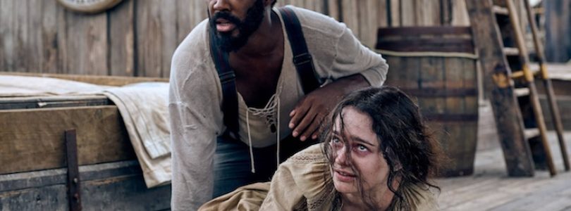 (From left) Clemens (Corey Hawkins) and Anna (Aisling Franciosi) in "The Last Voyage of the Demeter."