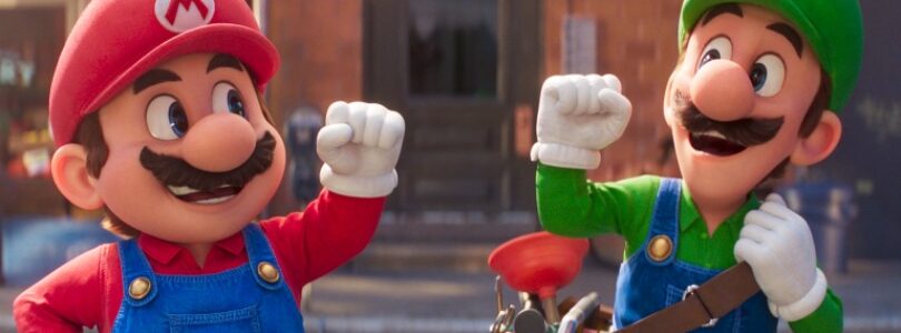 Charlie Day and Chris Pratt in "The Super Mario Bros. Movie."