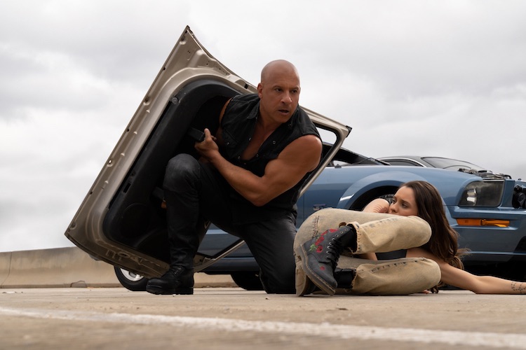 Vin Diesel and Daniela Melchior in "Fast X"