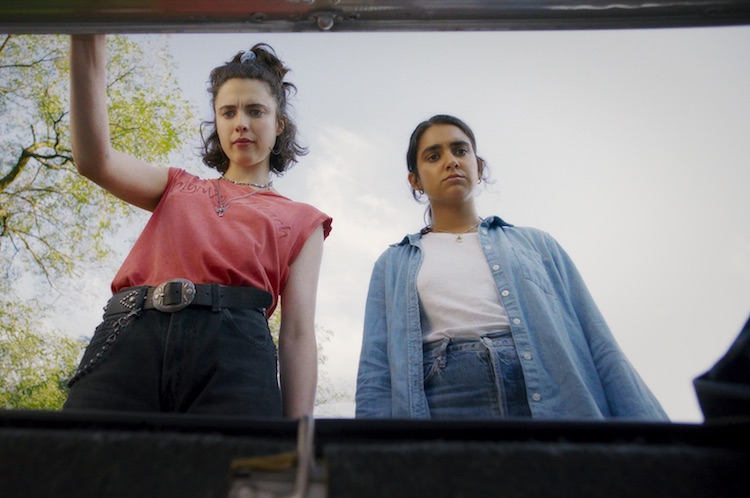 Margaret Qualley and Geraldine Viswanathan in director Ethan Coen's "DRIVE-AWAY DOLLS"