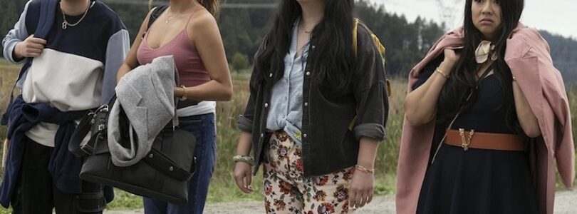 Sabrina Wu, Stephanie Hsu, Ashley Park, and Sherry Cola in "Joy Ride."