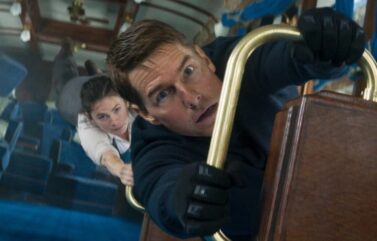 Tom Cruise and Hayley Atwell in "Mission: Impossible - Dead Reckoning Part One"