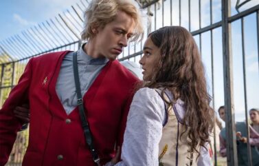 Rachel Zegler and Tom Blyth in "The Hunger Games: The Ballad of Songbirds and Snakes"