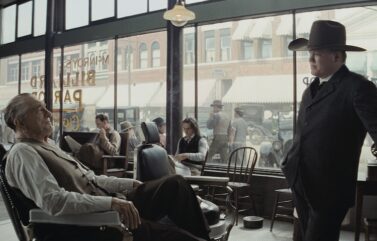 Robert De Niro and Jesse Plemons in "Killers of the Flower Moon"