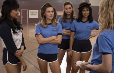 Liana Liberato, Olivia Holt, Stephi Chin-Salvo, and Anna Diaz in "Totally Killer"