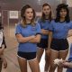 Liana Liberato, Olivia Holt, Stephi Chin-Salvo, and Anna Diaz in "Totally Killer"