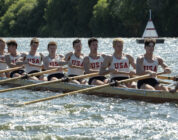 Sam Strike (l-r) stars as Roger Morris, Thomas Elms as Chuck Day, Joel Phillimore as Gordy Adam, Tom Varey as Johnny White, Wil Coban as Jim McMillan, Bruce Herbelin-Earle as Shorty Hunt, Callum Turner as Joe Rantz, Jack Mulhern as Don Hume and Luke Slattery as Bobby Moch in director George Clooney’s THE BOYS IN THE BOAT.