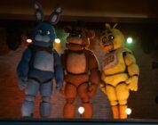 Kevin Foster, Jess Weiss, and Jade Kindar-Martin in "Five Nights at Freddy's."